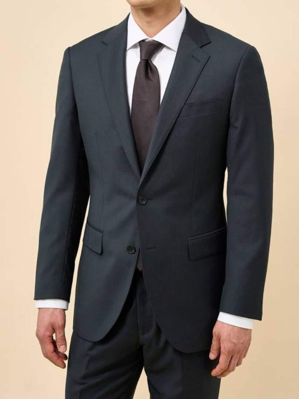 NEW SPIER & MACKAY Men's Rowe & Taylor Merino Wool Suit Jacket–Dark Green,Size40